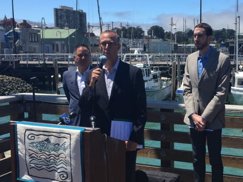 California Congressman Jared Huffman expects it will take several
years for salmon populations to recover from the drought.